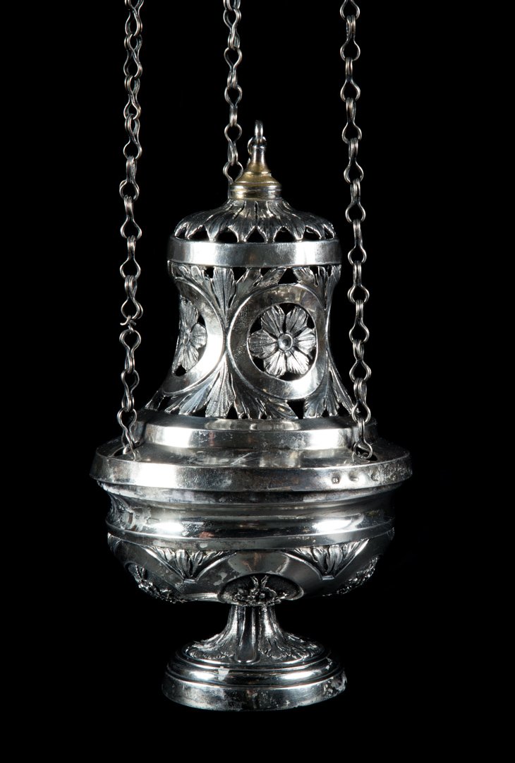 Rare Mexican silver censer, early 19th century (1 of 7)