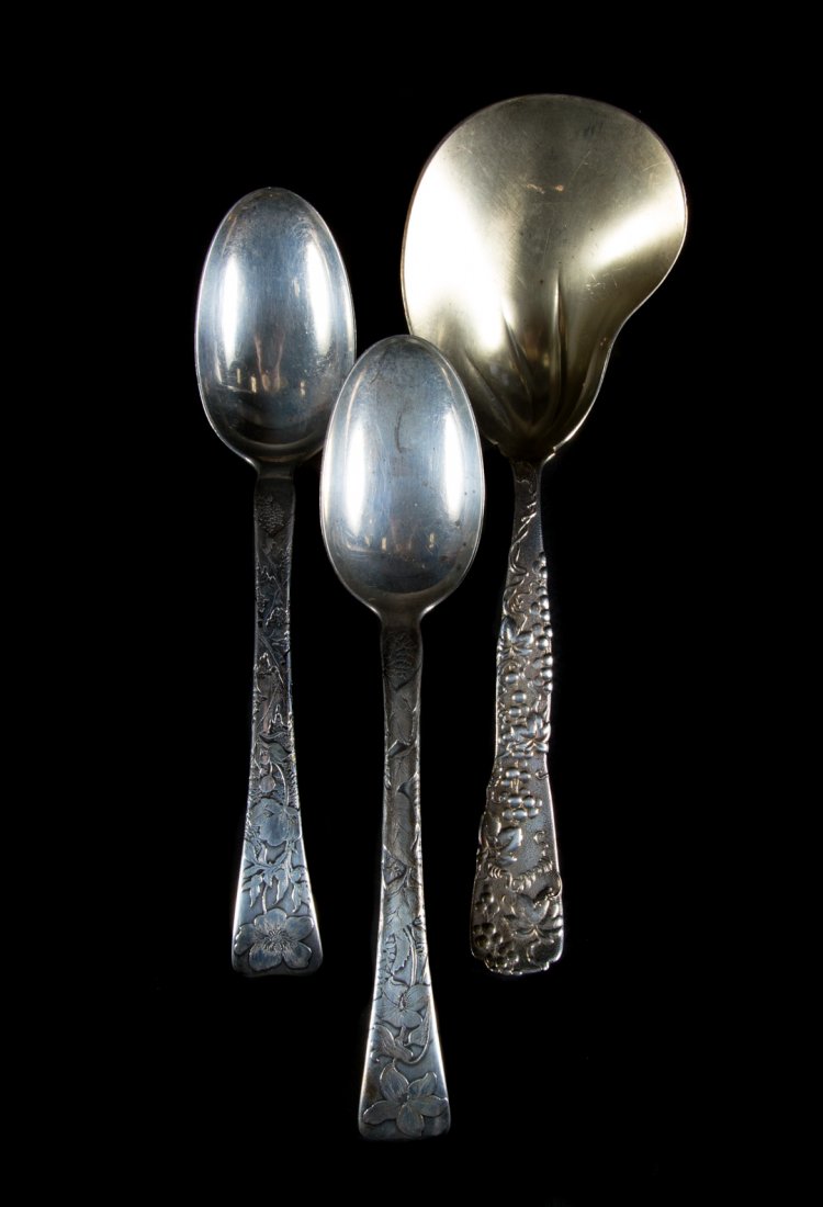 3 Tiffany & Co. sterling silver serving spoons (1 of 4)