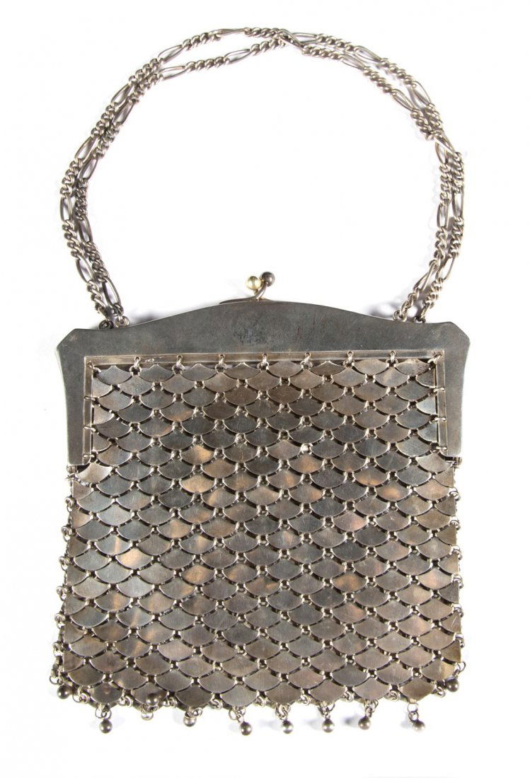 Lady's German silver mesh purse (1 of 5)