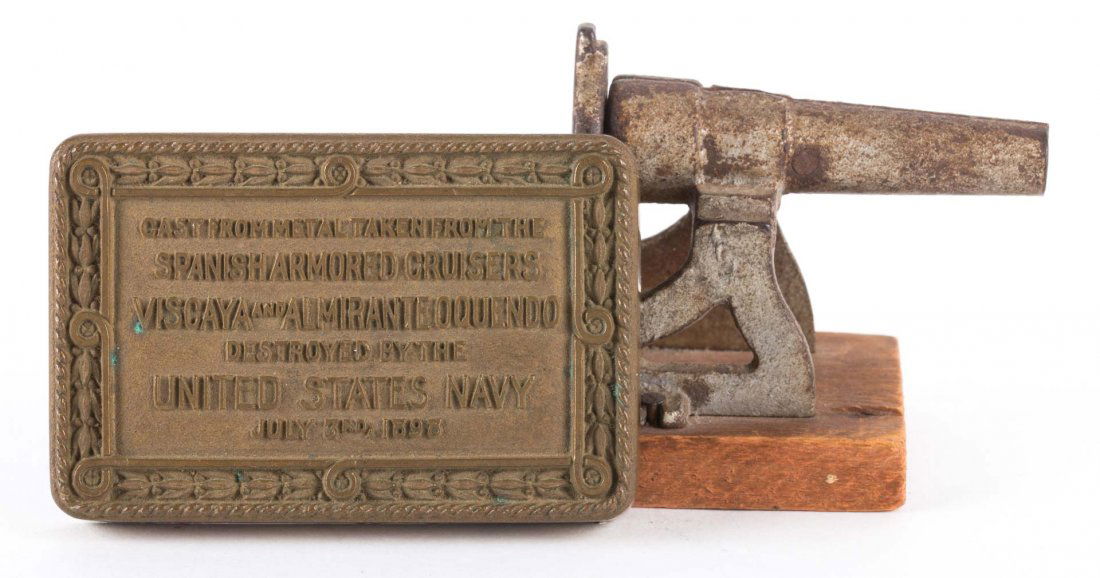 Spanish-American War souvenir paperweight (1 of 4)