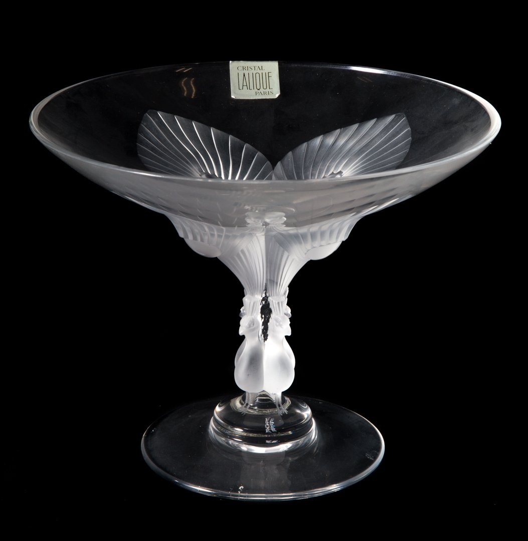 Lalique crystal Virginia Peacock compote (1 of 6)