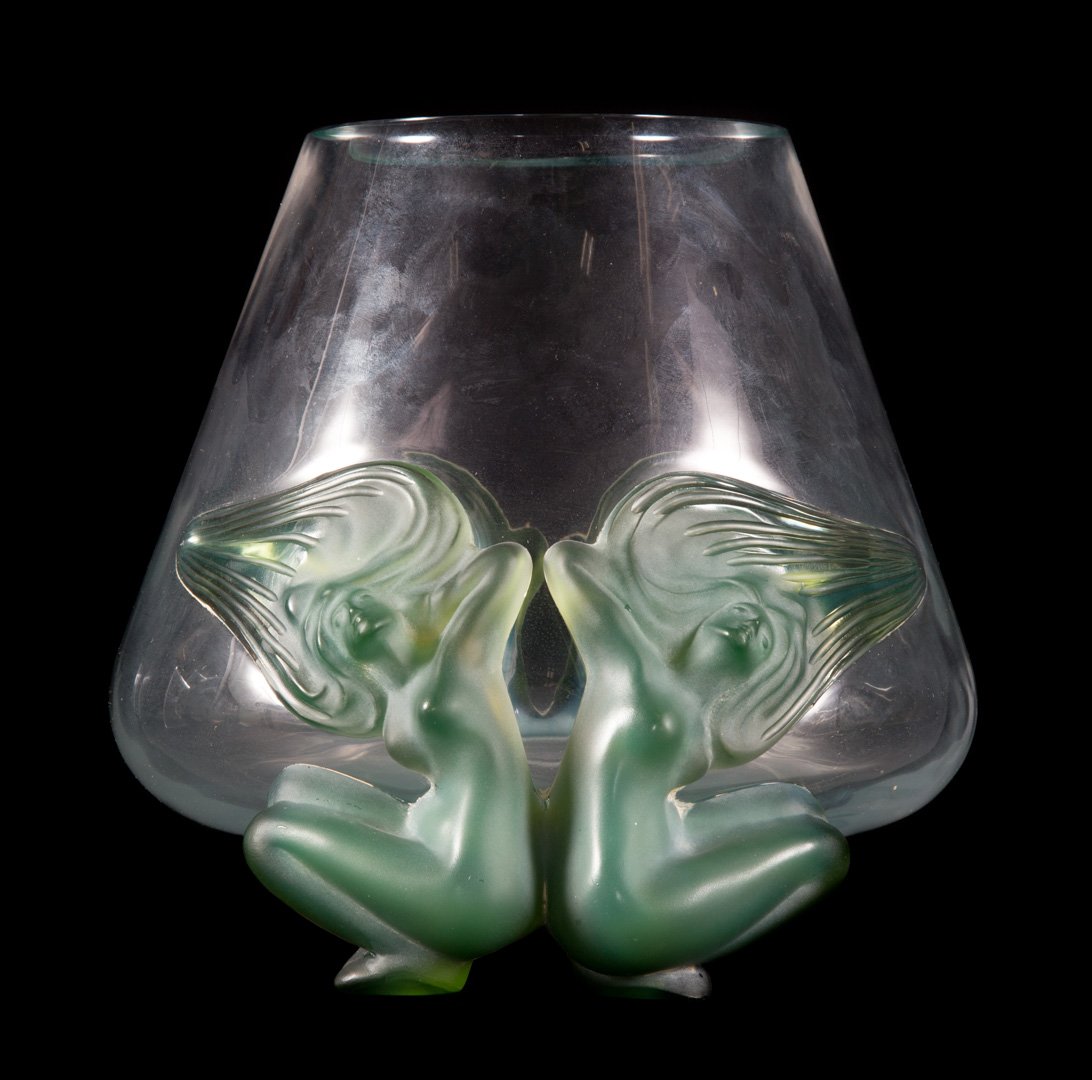 Lalique crystal Antinea vase (1 of 4)