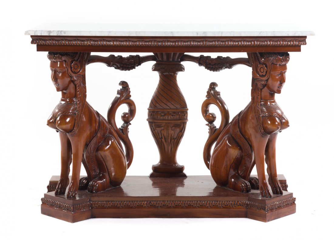 Regency style mahogany console (1 of 6)