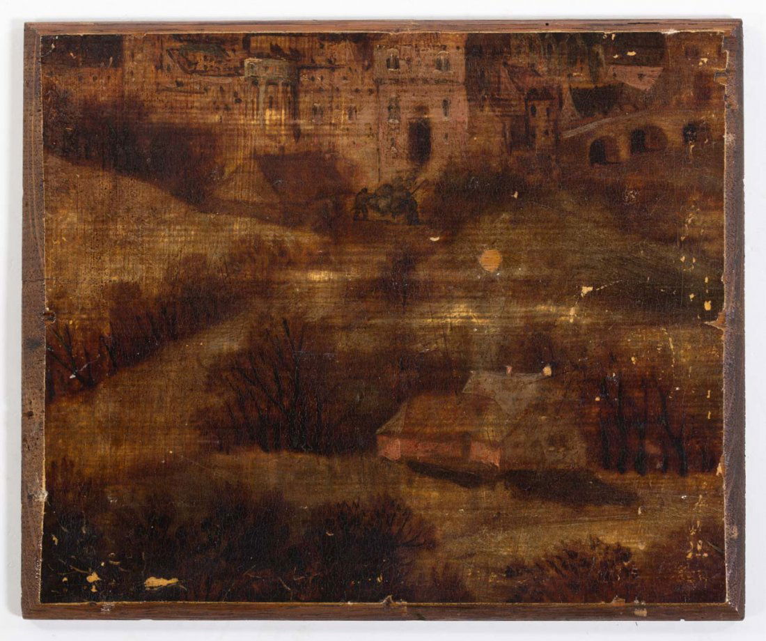 Dutch School, 17th/18th c. Town View, oil (1 of 2)