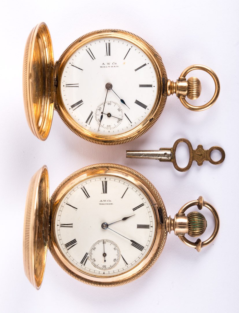A Pair of American Waltham Co Pocket Watches (1 of 4)