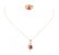 A Lady's Spinel and Diamond Ring with Ruby Pendant