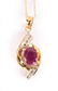 A Lady's Spinel and Diamond Ring with Ruby Pendant - 5