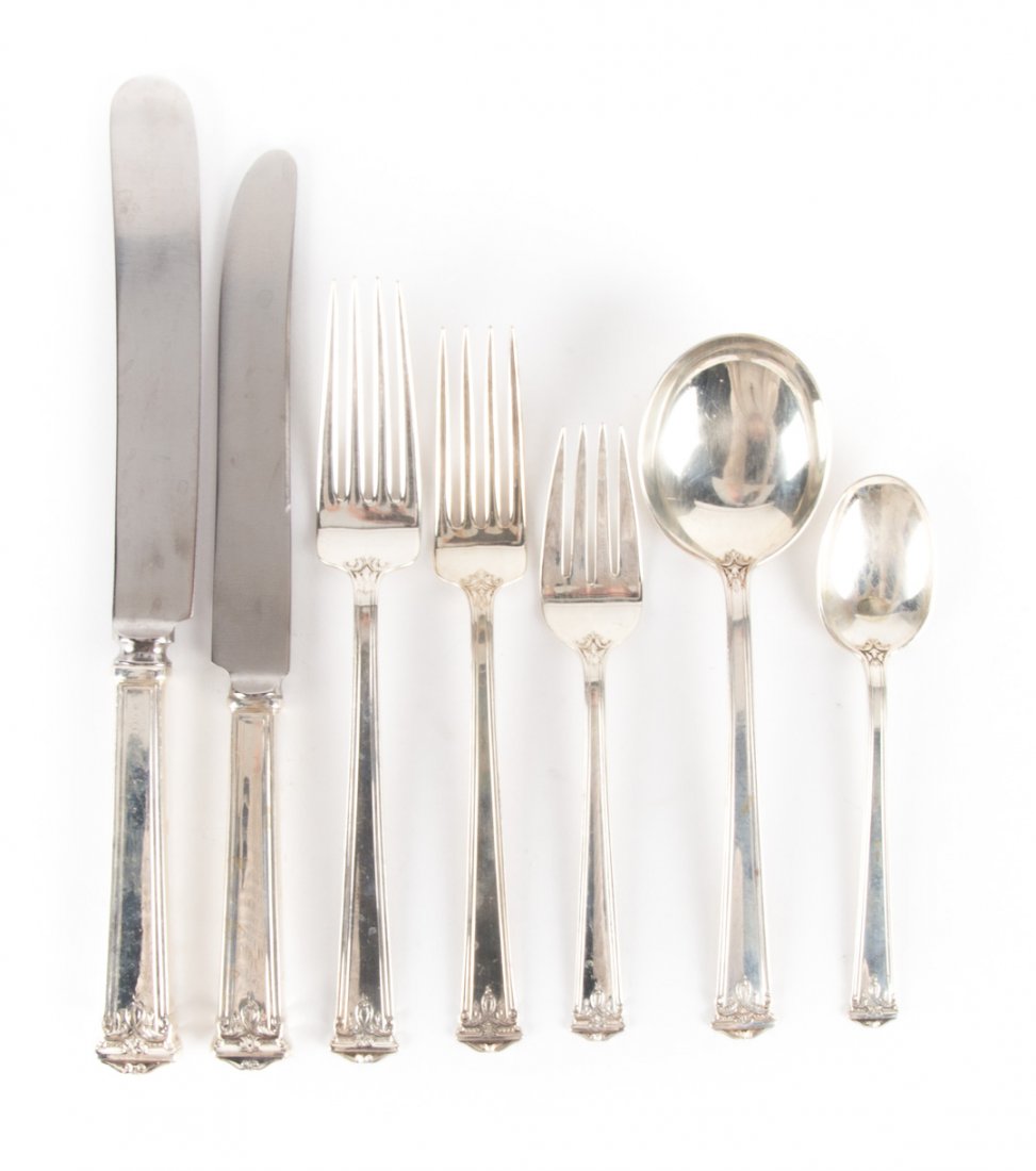 International sterling flatware service for 12 (1 of 5)