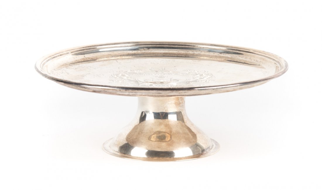 American sterling silver footed salver (1 of 6)