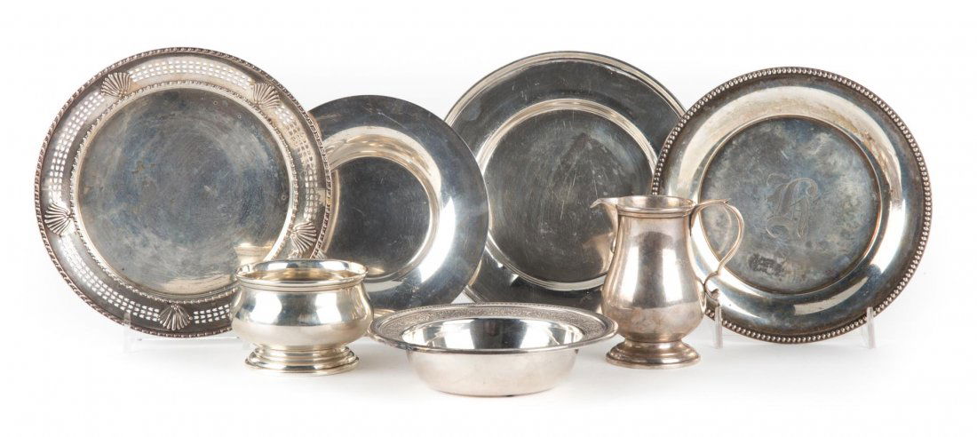 7 American sterling silver hollowware items (1 of 8)