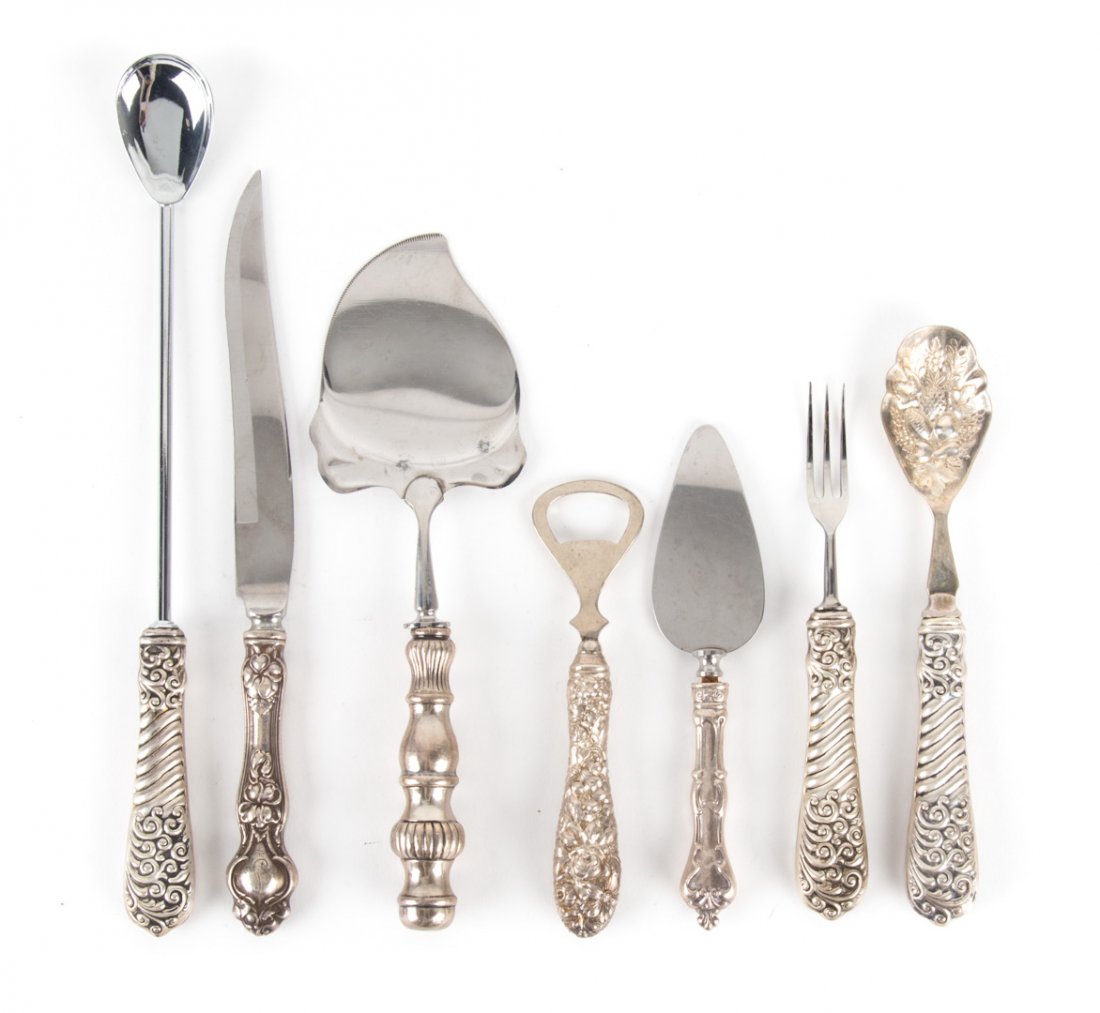 7 Sterling handled flatware & serving pieces (1 of 3)