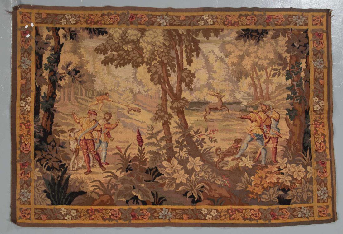 Pictorial tapestry, approx. 4 x 5.9 (1 of 2)