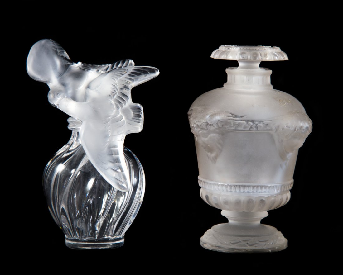 Two Lalique crystal perfume bottles (1 of 3)