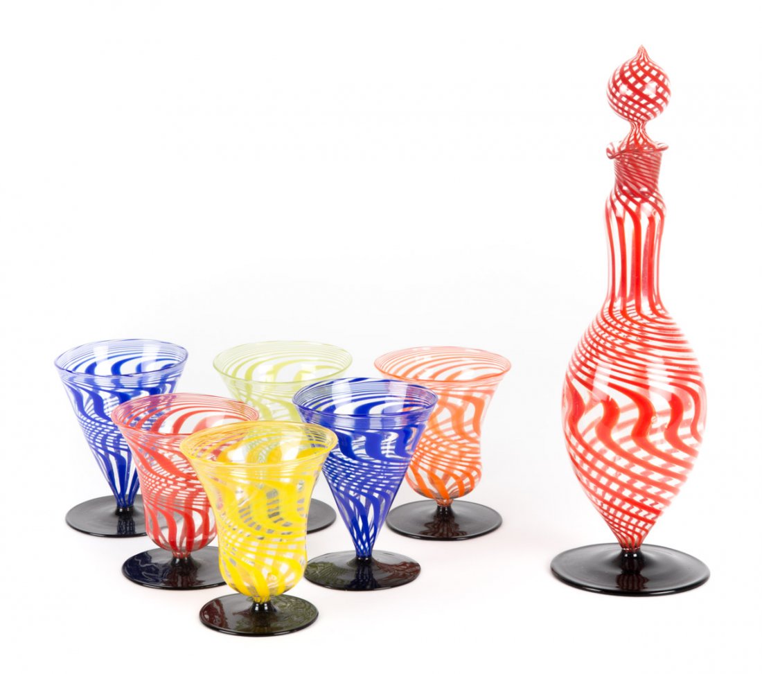 Bimini seven-piece glass decanter set (1 of 4)