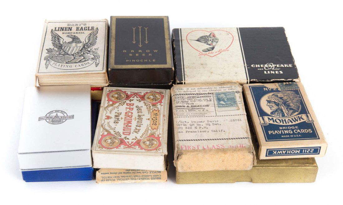 Assorted advertising playing card decks (1 of 4)
