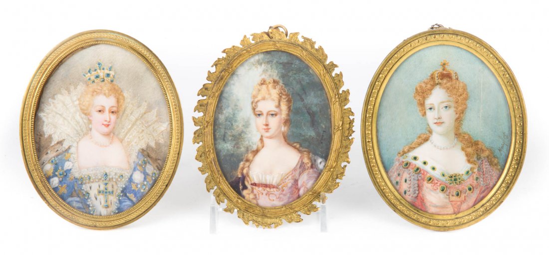 Three miniature royal portraits (1 of 5)