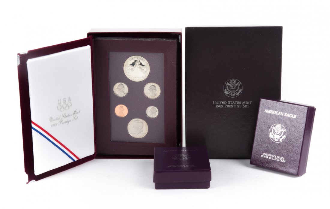 [US] 1988-1989 Prestige and 2 Proof Silver Eagles (1 of 3)