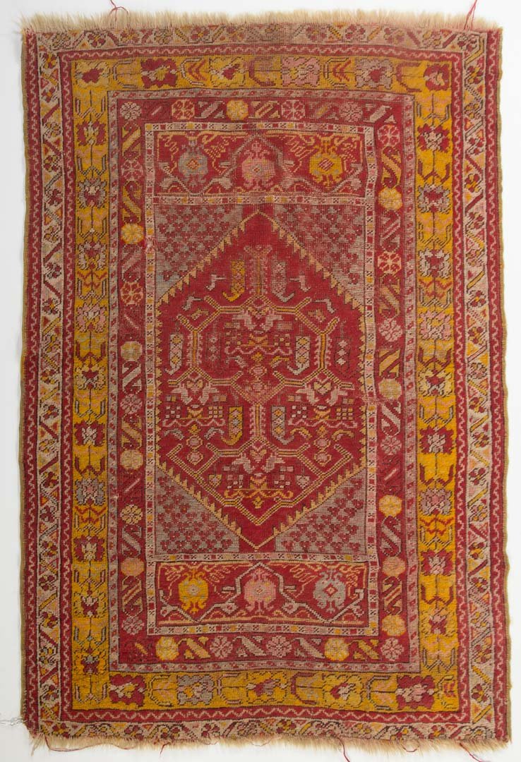 Antique Turkish prayer rug, approx. 3.5 x 5 (1 of 2)