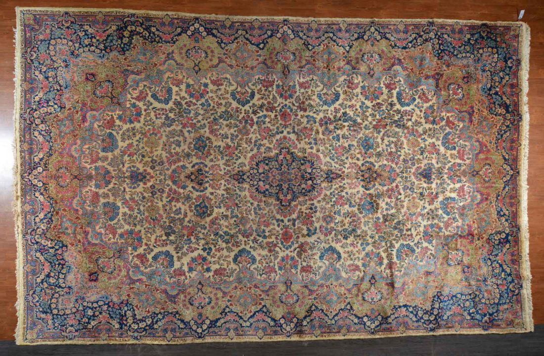 Semi-antique Persian Kerman carpet (1 of 1)