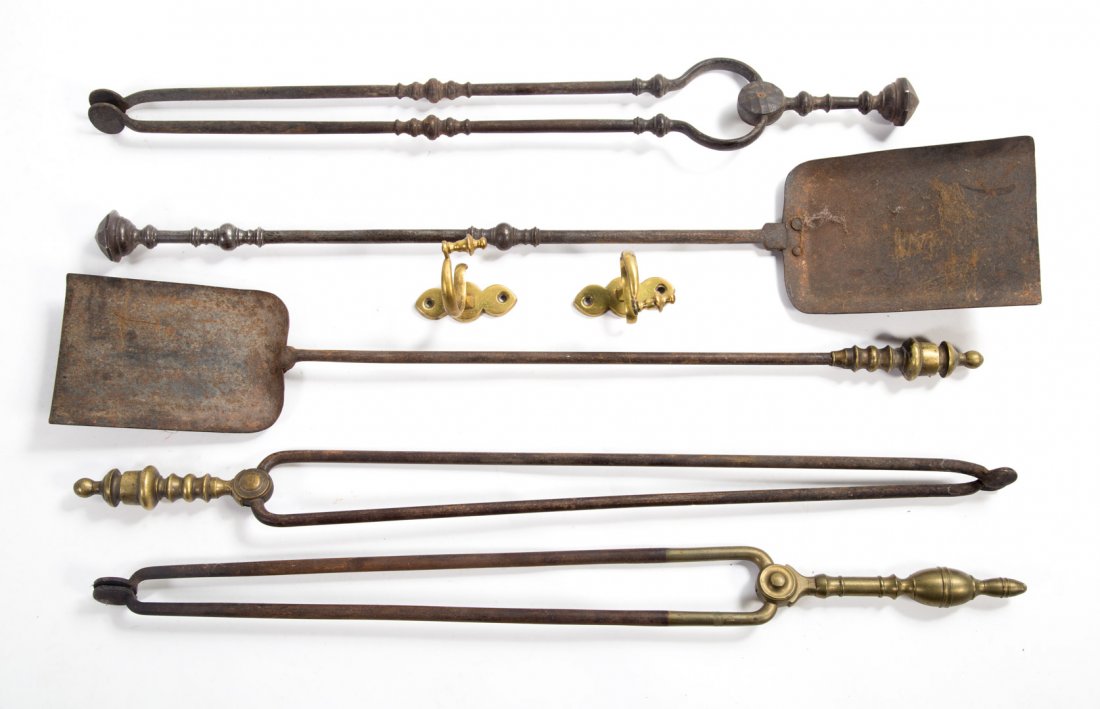 Five Federal brass and metal fire tools (1 of 3)