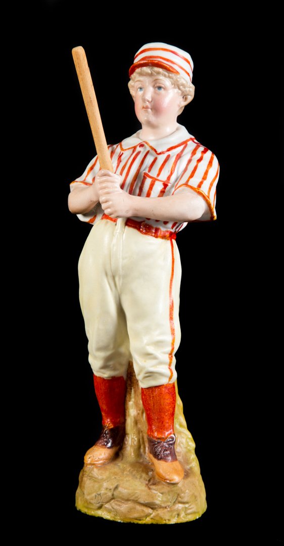 German porcelain early baseball player figure (1 of 3)