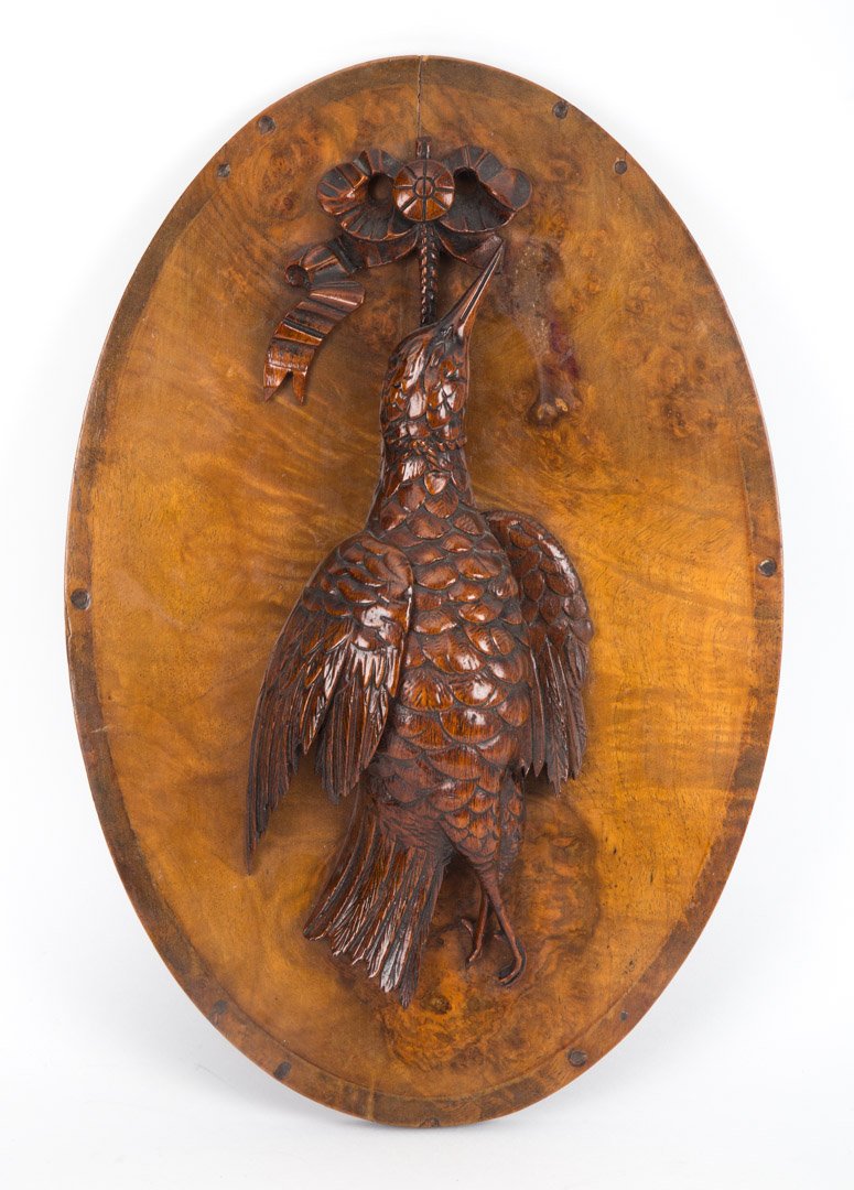 German Black Forest walnut game trophy (1 of 2)