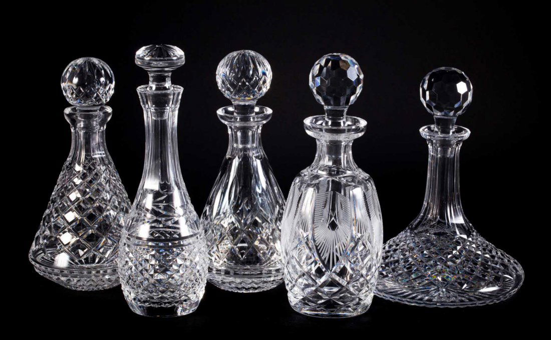 Five Waterford crystal decanters (1 of 4)