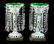 Pair continental cased glass lustre lamps