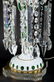 Pair continental cased glass lustre lamps - 4