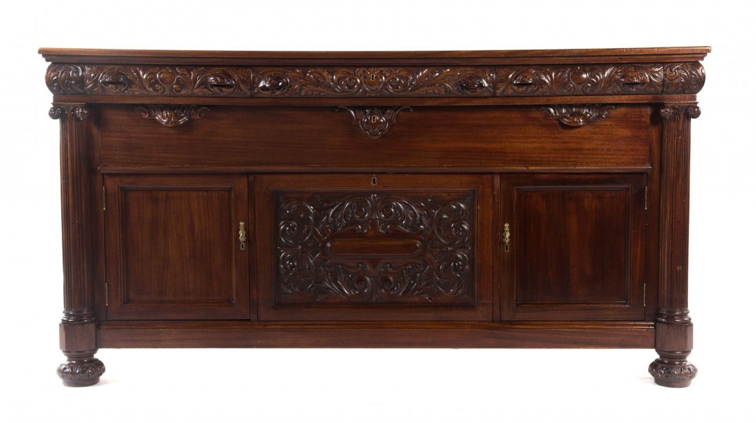 American mahogany sideboard (1 of 5)