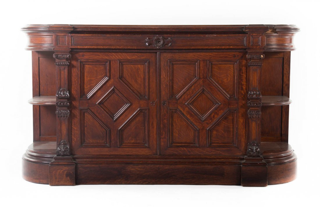 Renaissance Revival oak sideboard (1 of 7)