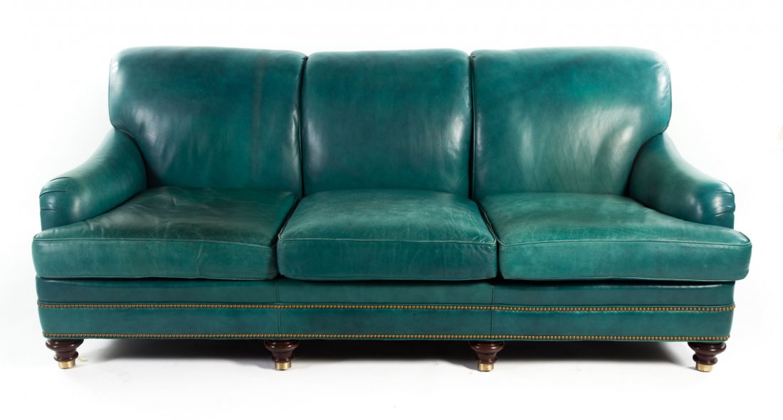 Hancock & Moore leather upholstered sofa (1 of 5)
