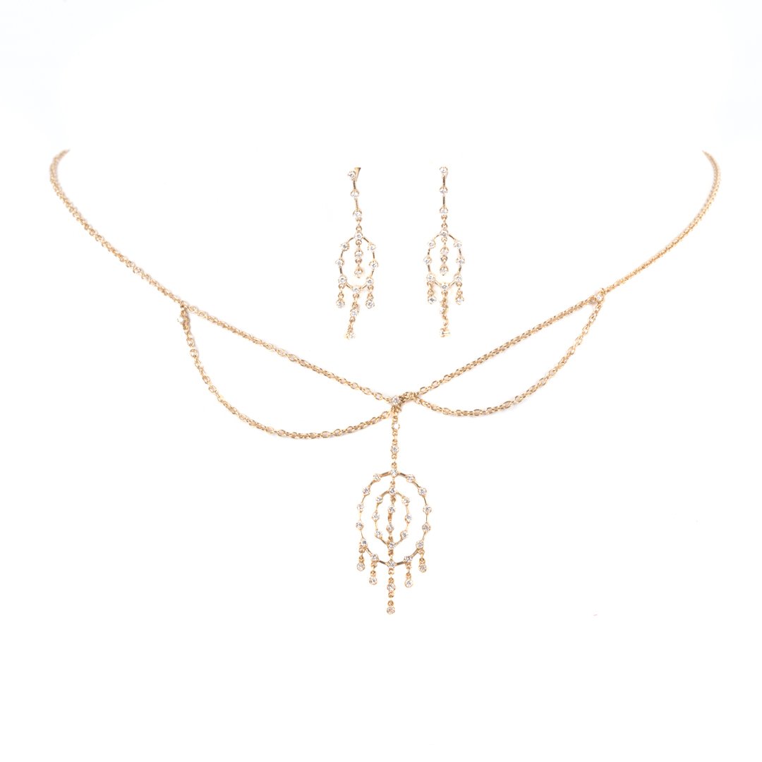 A Gold & Diamond Pendant Earring Set by H. Stern (1 of 5)