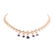 A Lady's Sapphire and Diamond Necklace in 14K Gold