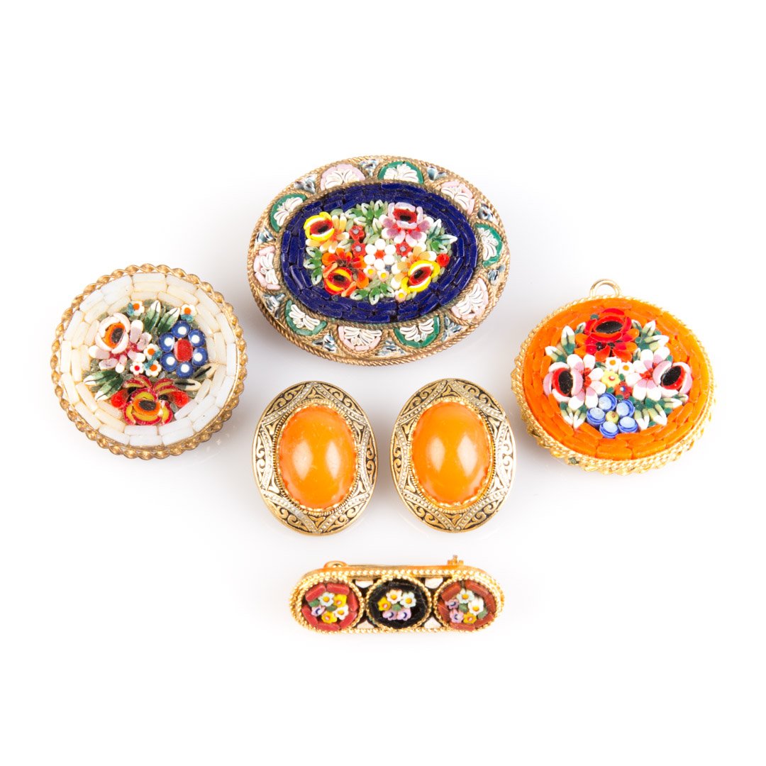A Collection of Micromosaic Jewelry (1 of 5)