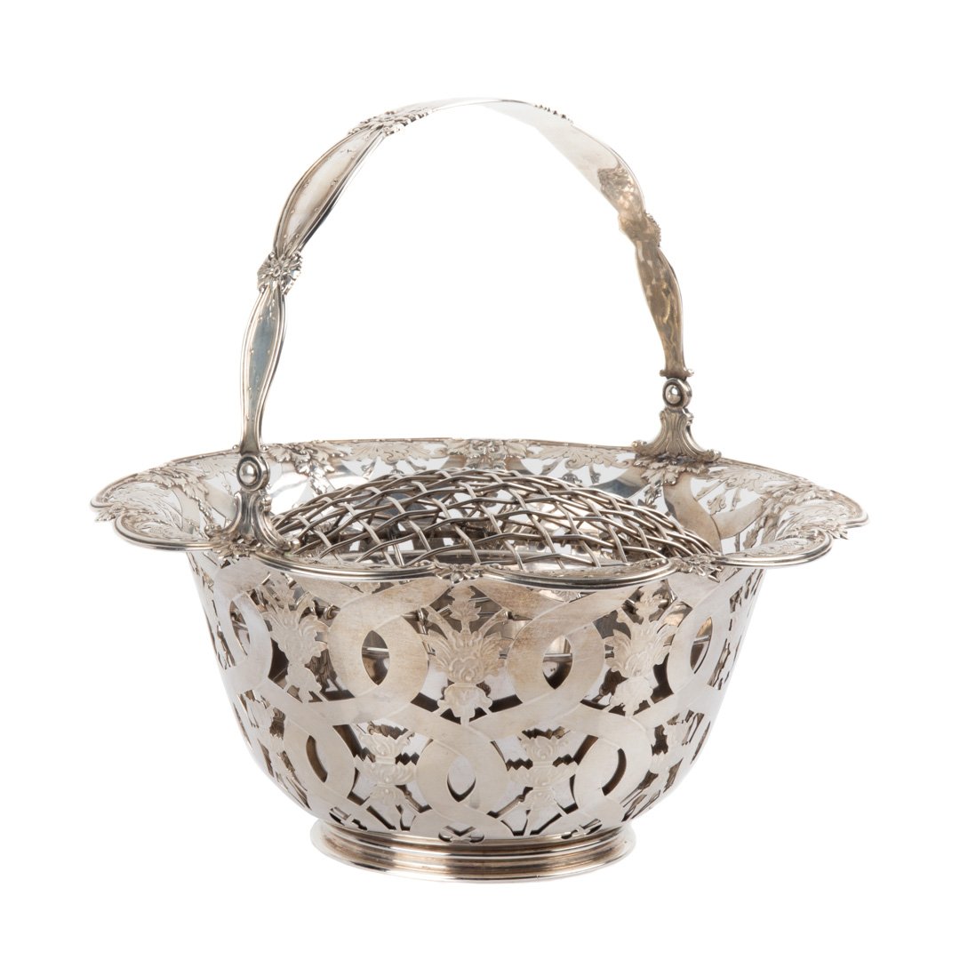 Tiffany sterling open-worked wedding/flower basket (1 of 6)