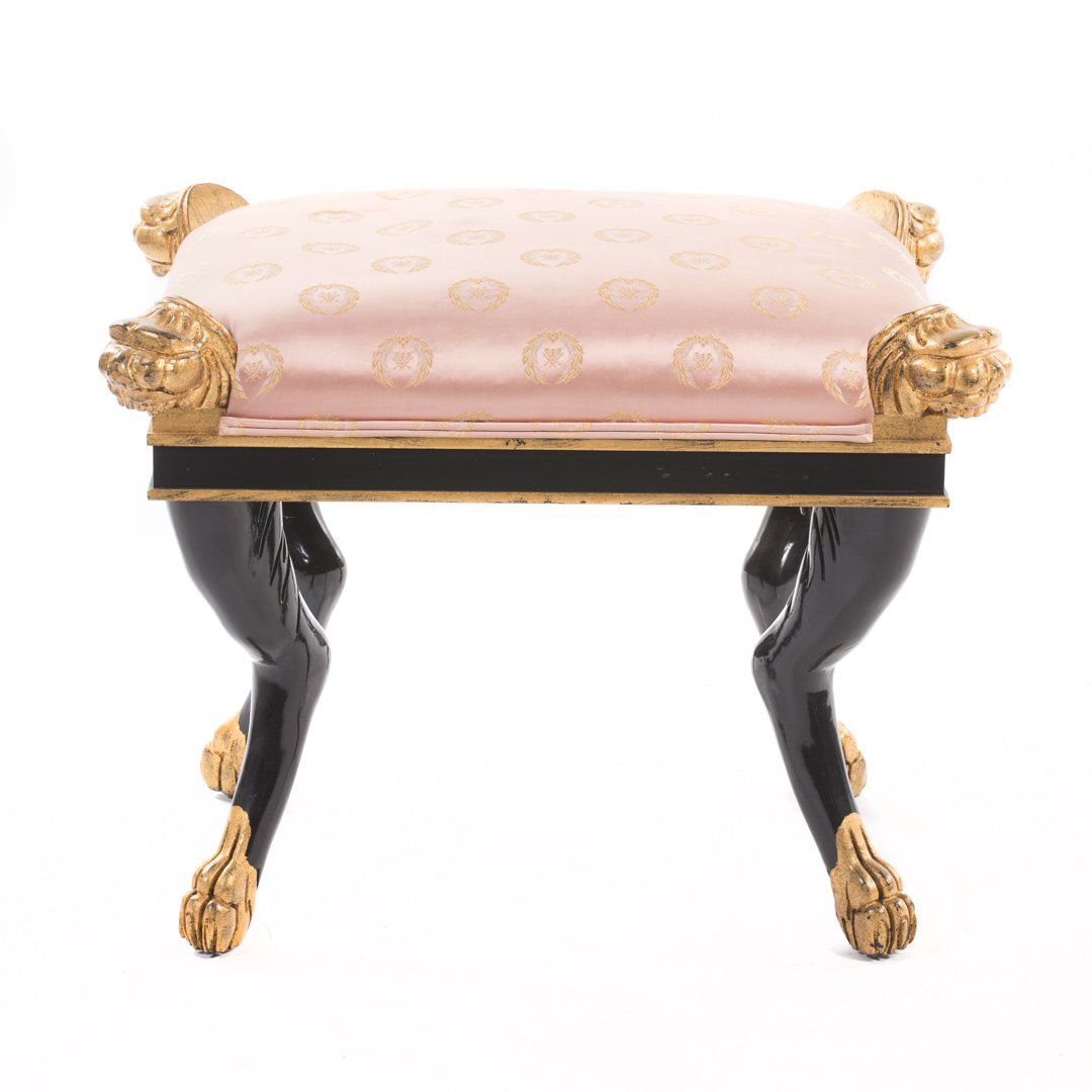 French Empire style ebonized stool (1 of 4)