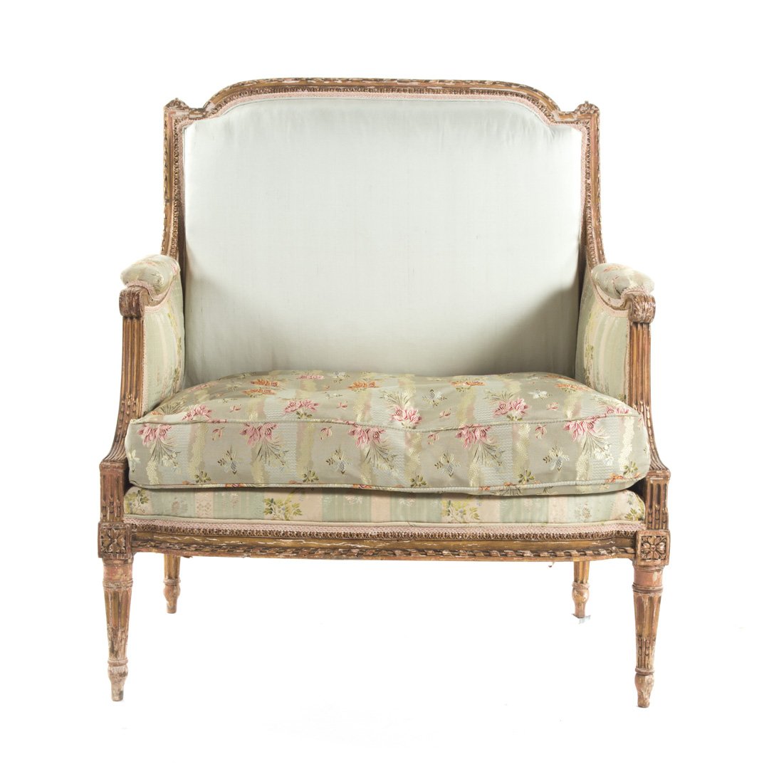 Louis XVI carved giltwood Marquise á la Reine (1 of 6)