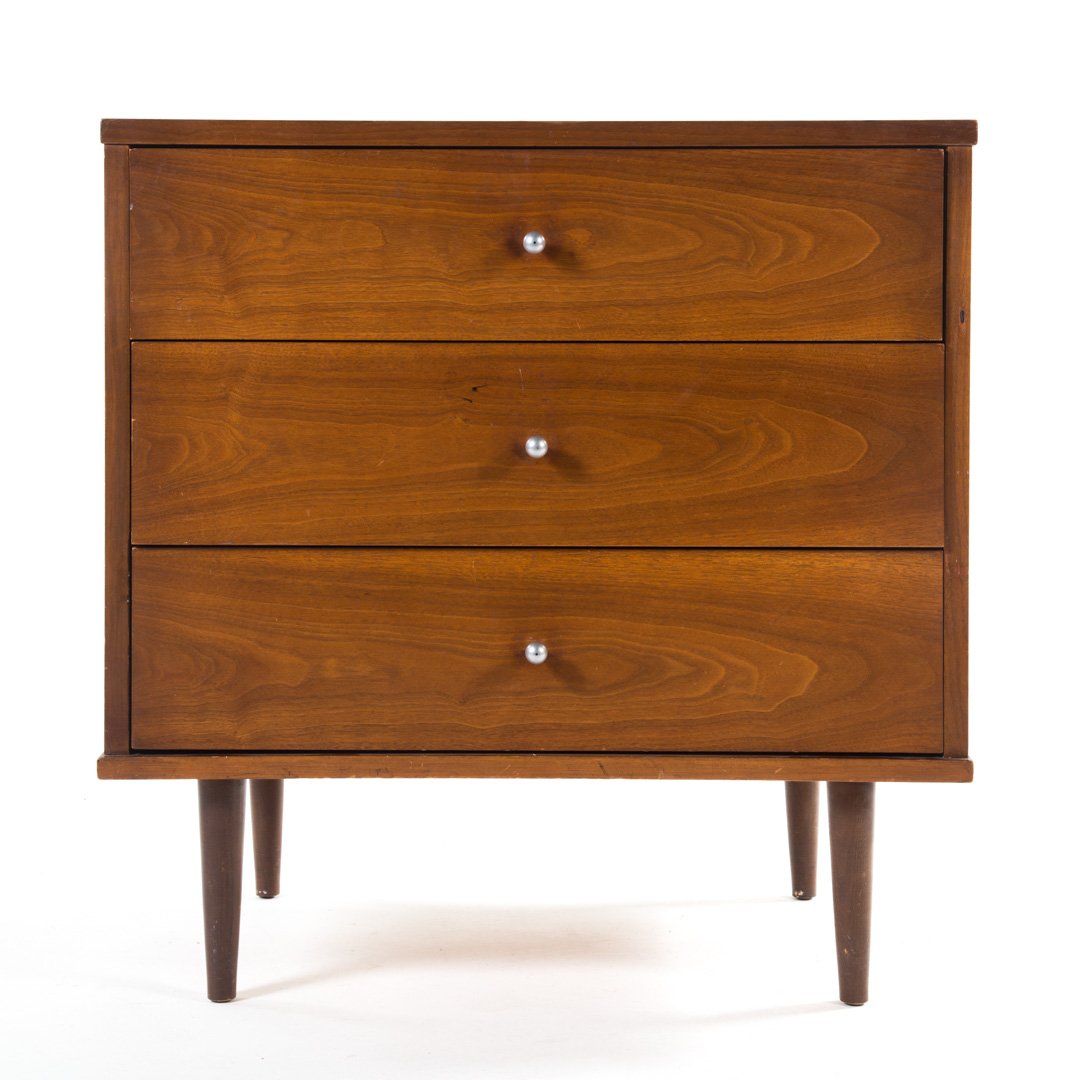 Two mid-century modern walnut dressers (1 of 6)