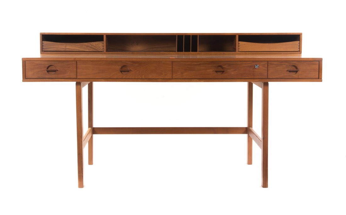 Danish modern teak desk, Peter Loving Nielson (1 of 6)