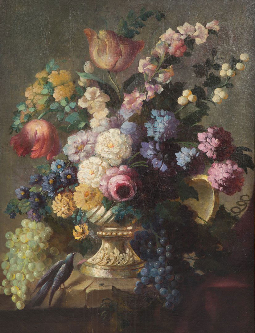 Dutch School, 19th c. Floral Still Life, oil (1 of 4)