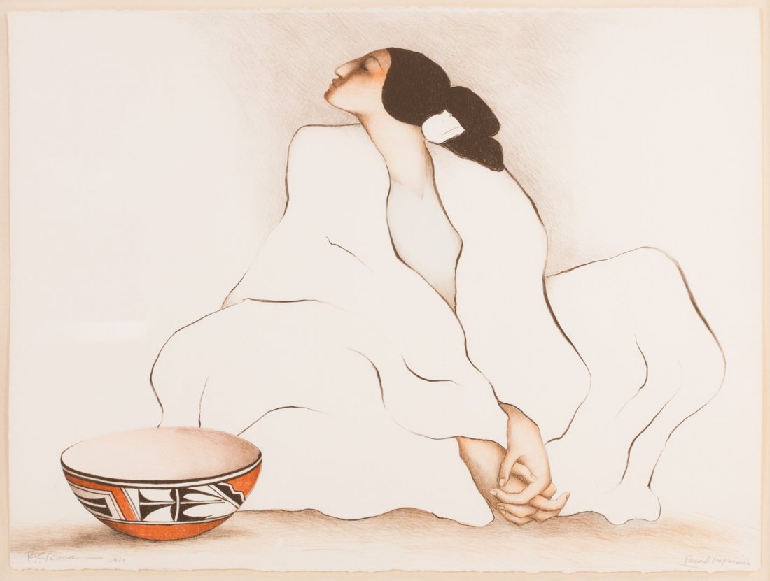 Rudolph Gorman. Woman with Bowl, lithograph (1 of 5)