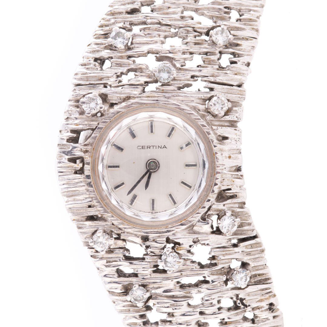 A Lady's Certina Watch in 14K White Gold (1 of 4)