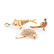 A Pair of Hunting Charms with Gold Pin