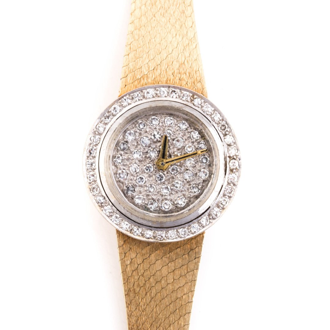 A Lady's Diamond Dress Watch in 14K Gold (1 of 4)