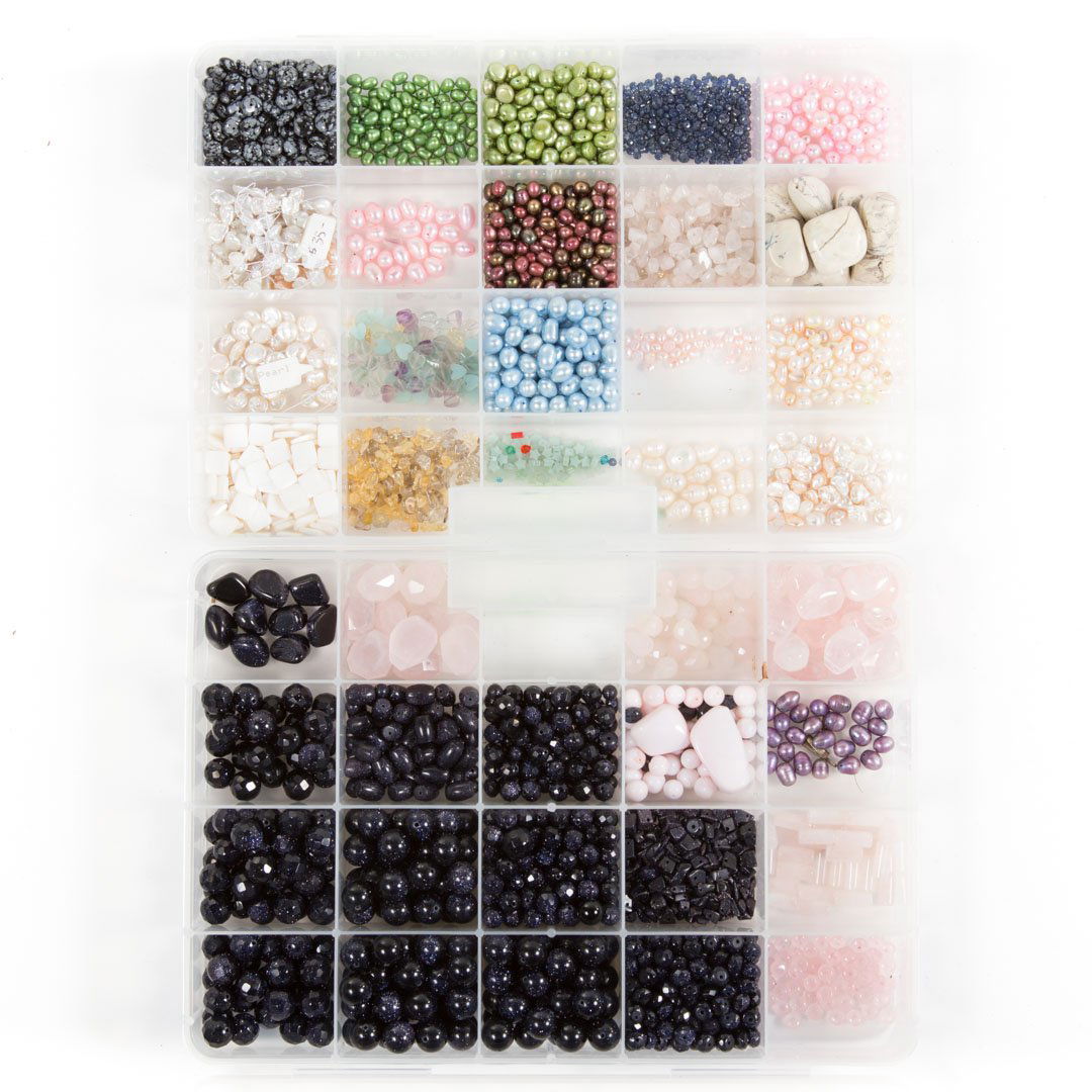 A Bead Box Featuring Freshwater Pears & Sun Stones (1 of 3)