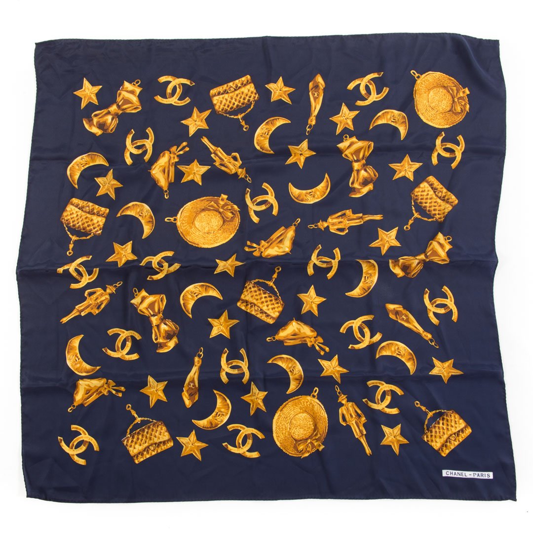 A Chanel Vintage Silk Scarf (1 of 2)