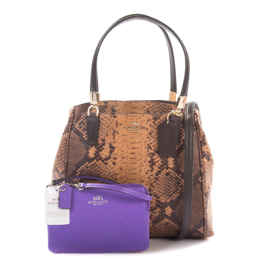 A Coach Minetta Crossbody & Wristlet NWT (1 of 10)