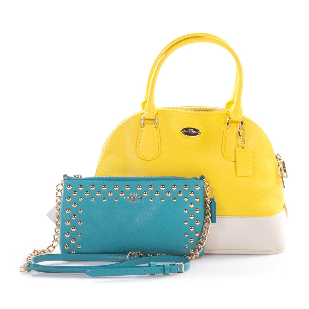 Michael Kors Cora Satchel & Studded Crossbody NWT (1 of 10)