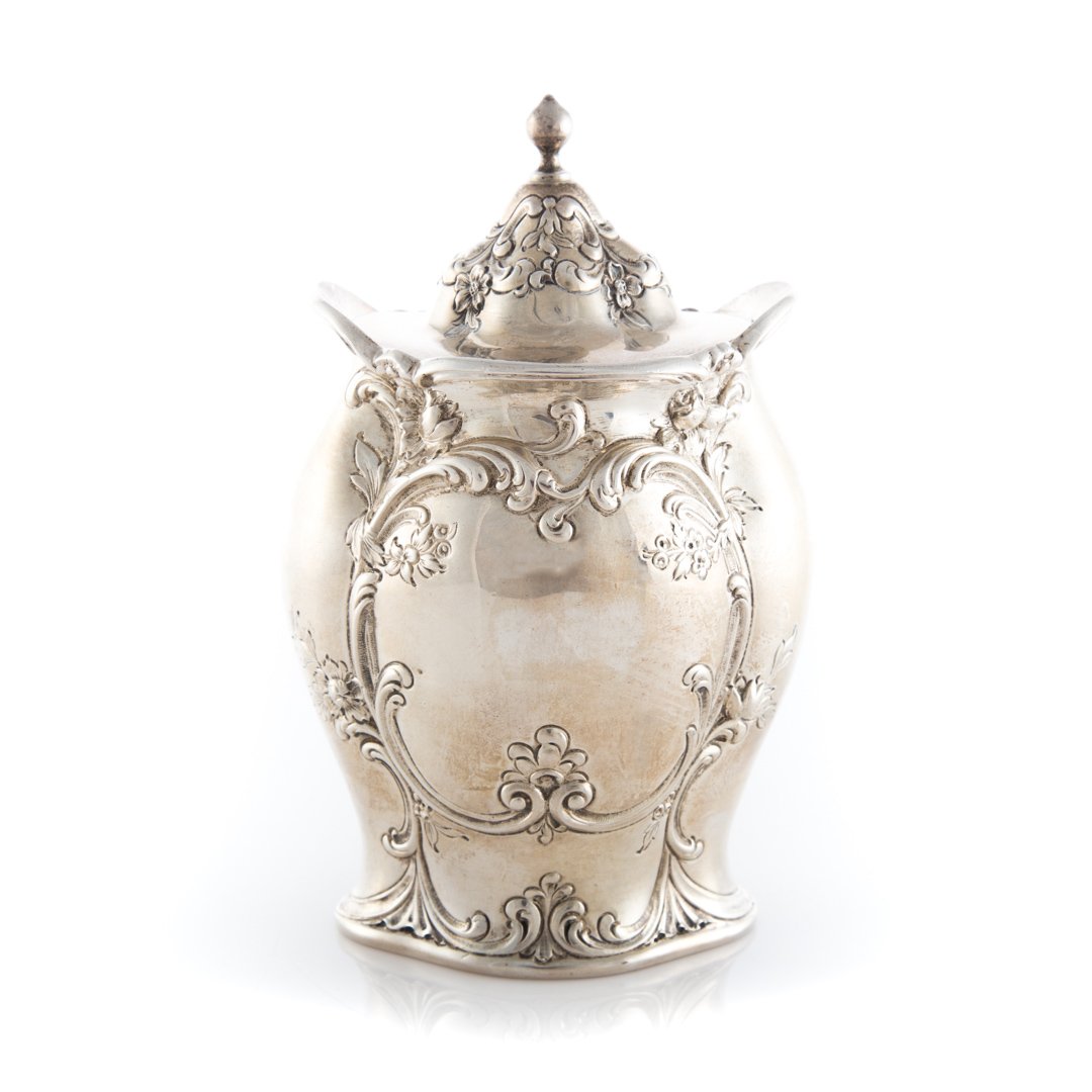 Gorham sterling silver tea caddy c1906 (1 of 5)